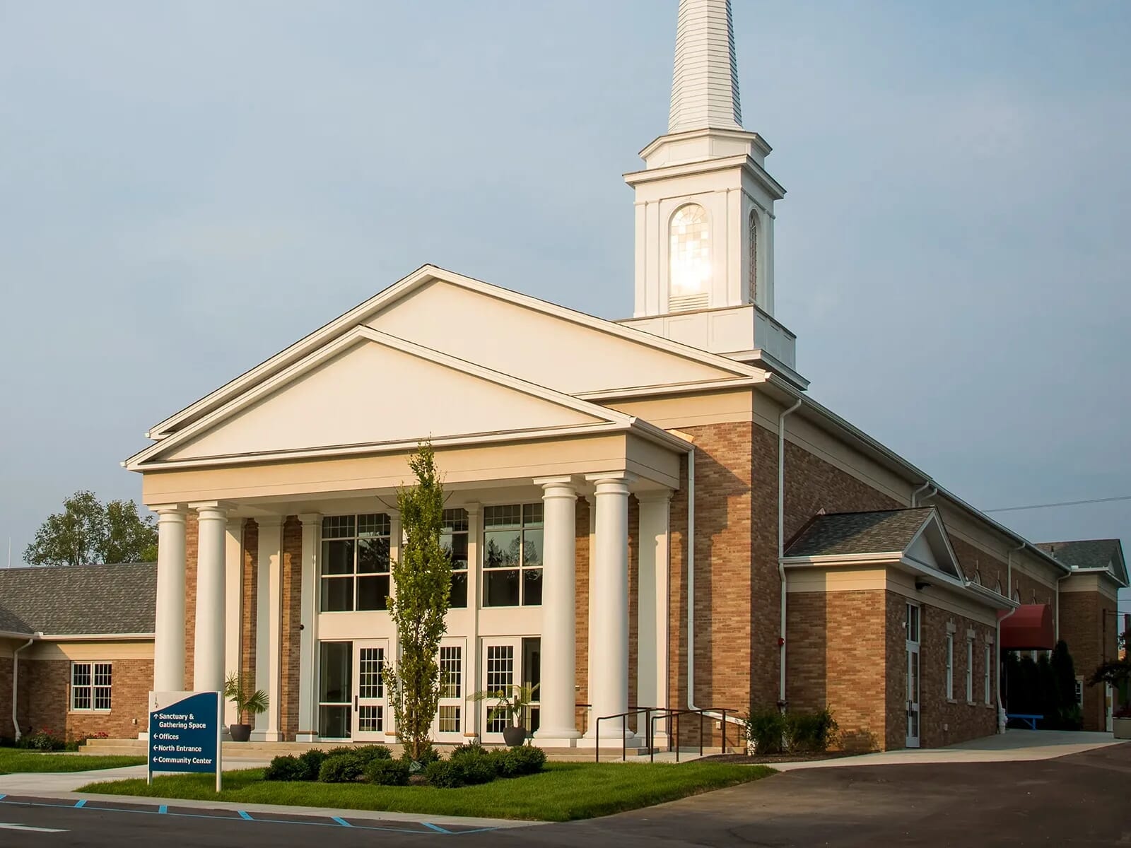 Church building representing legacy