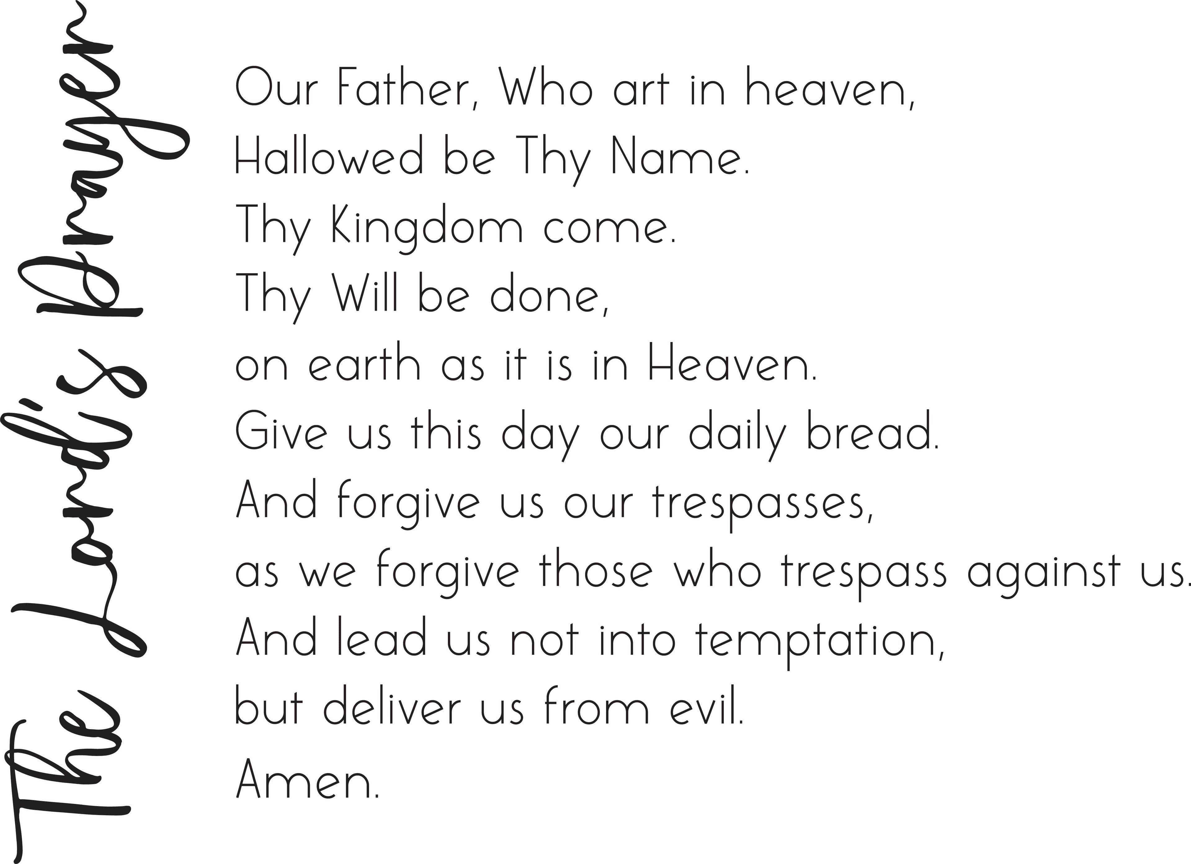 The Lord's Prayer